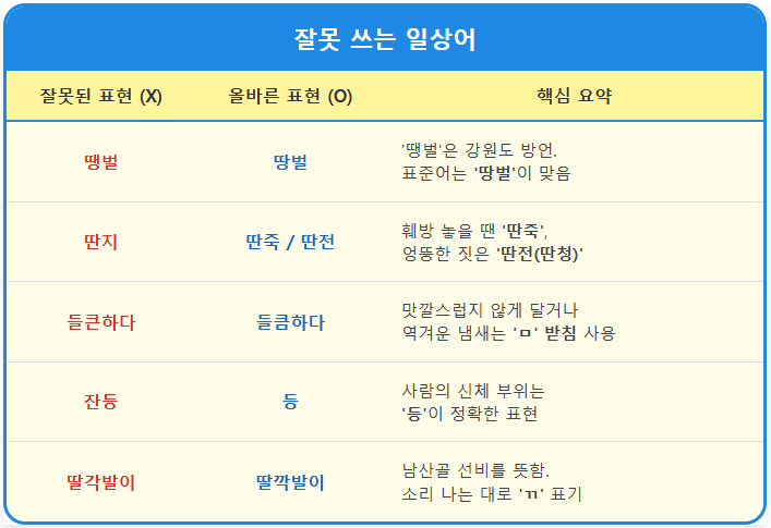 땅벌-땡벌 【잘못 쓰기 쉬운 어휘】 2 땅벌-땡벌 【잘못 쓰기 쉬운 어휘】 1