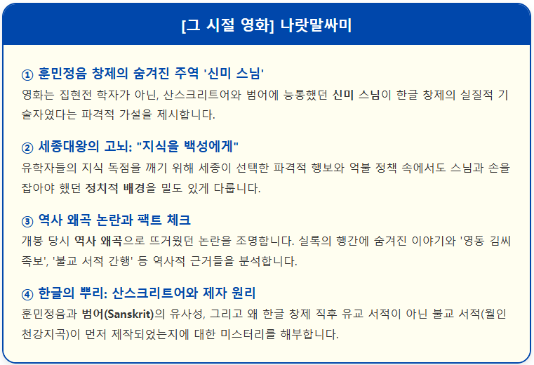 [그 시절 영화]나랏말싸미 2