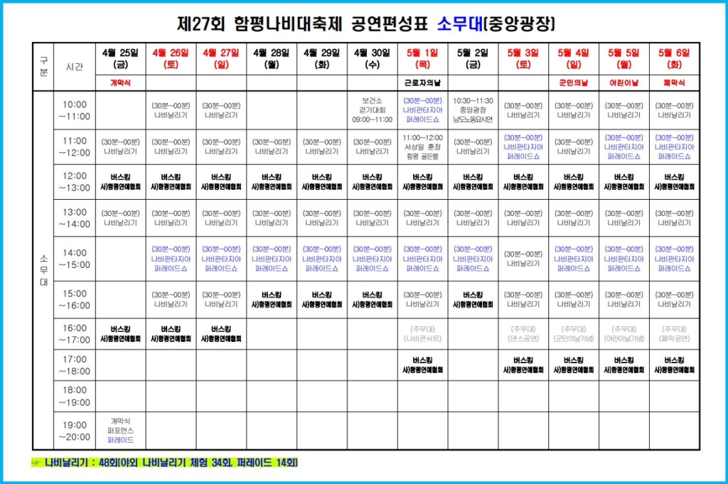 2025년 함평나비축제와 자동차극장 3