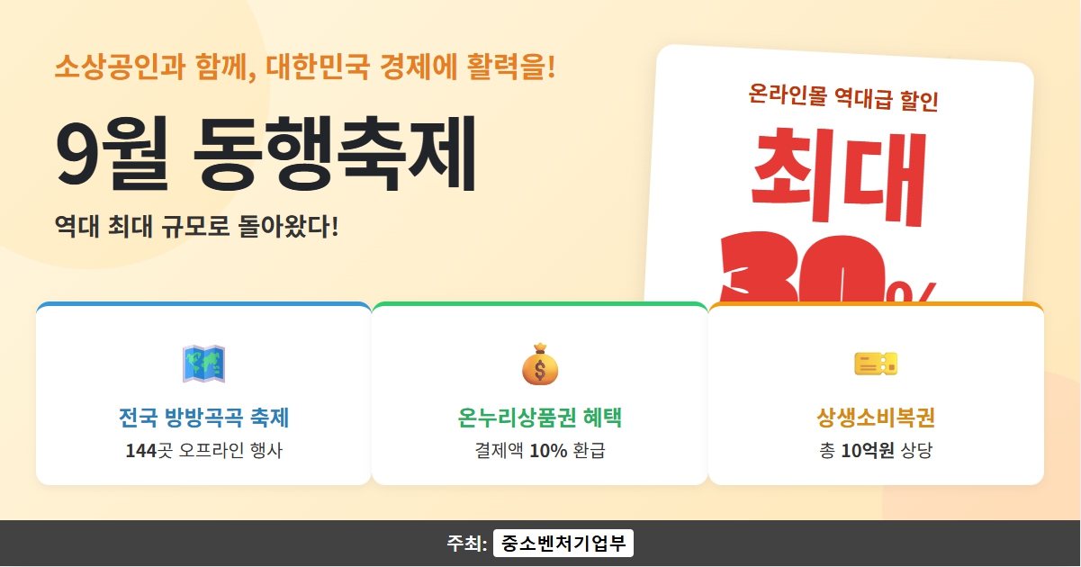 2025년 9월 동행축제