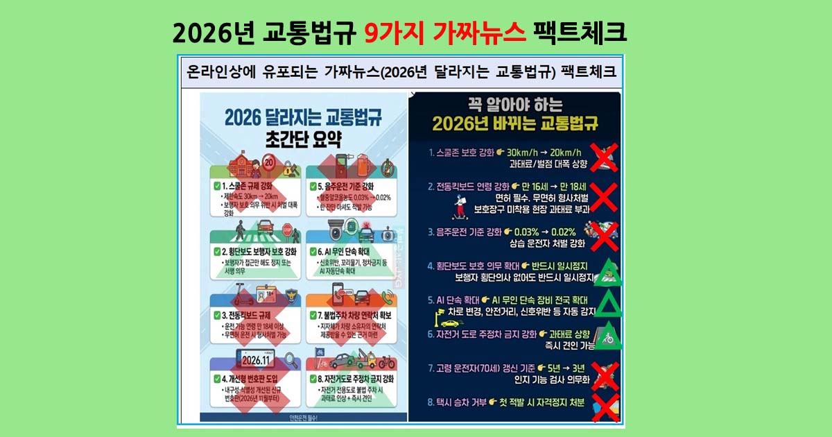 2026교통법규가짜뉴스