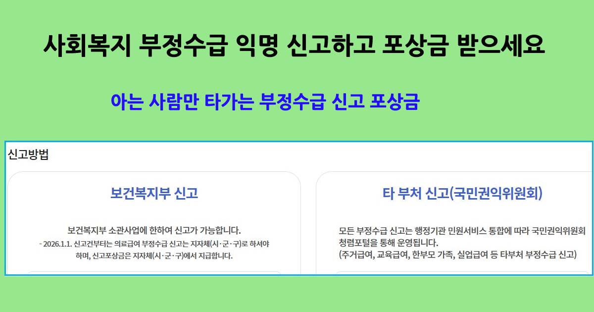 부정수급신고포상