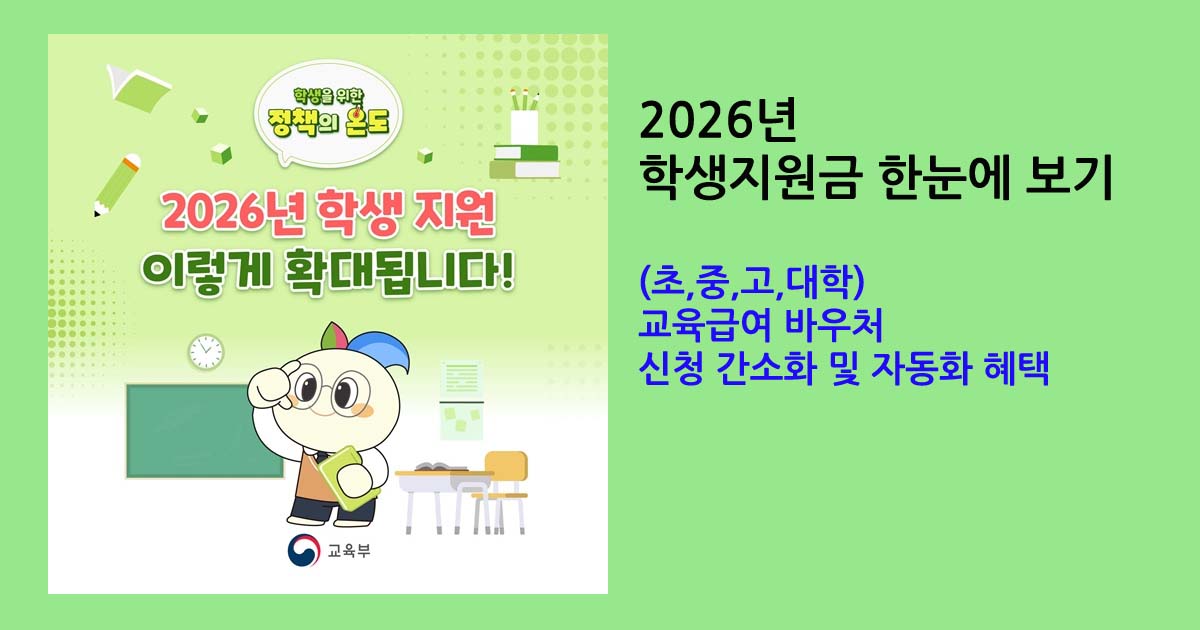 2026학생지원금종합